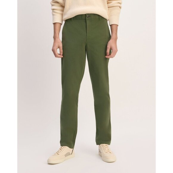 Everlane Uniform Pants The Performance Chino Moss Green Mens 38x30 NWT $98 - Picture 1 of 7
